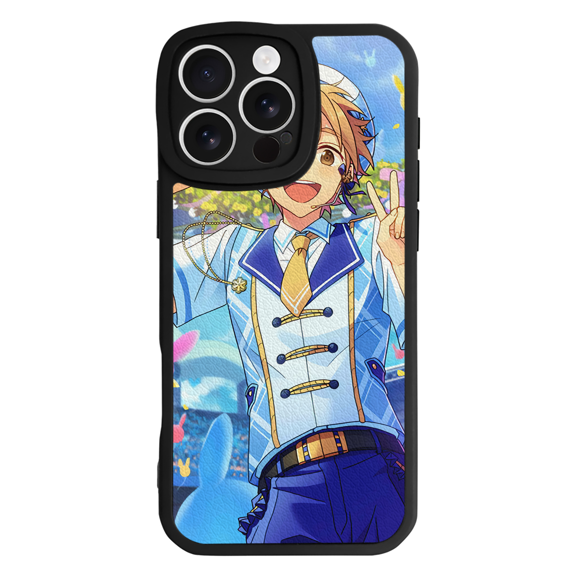 （画像用） あんさんぶるスターズ! Ensemble Stars 【iPhone 16シリーズ対応】シリコンスマホケース（レザー調） 材質：シリコン